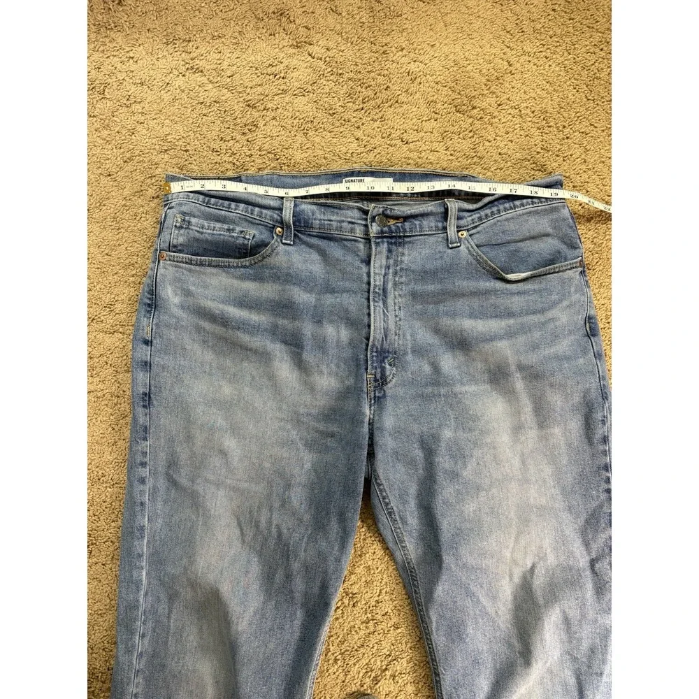 Levis Signature Gold Jeans Men 38x28‎ Athletic Medium Blue Denim Tapered Leg